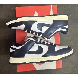 Nike Dunk Low PRM Vintage Navy FN7197-100 Size 12W